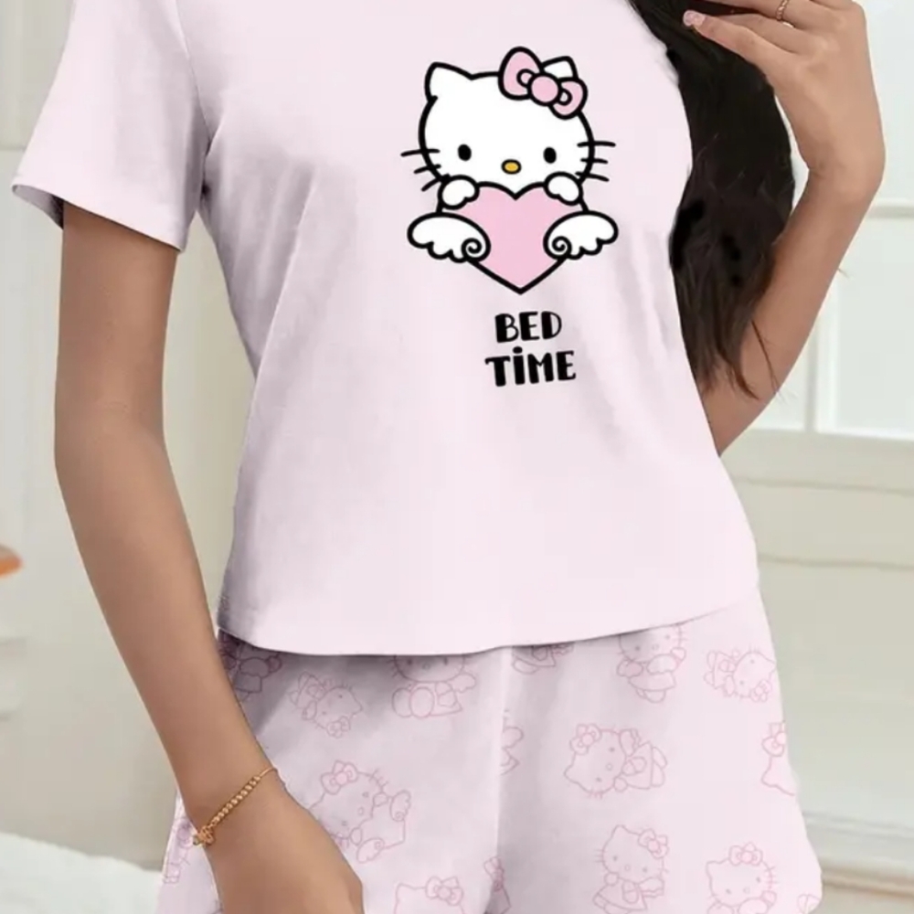 New Hello Kitty two-piece PJs women's size medium